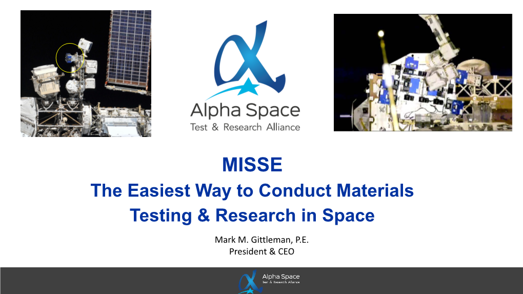 The Easiest Way to Conduct Materials Testing & Research in Space