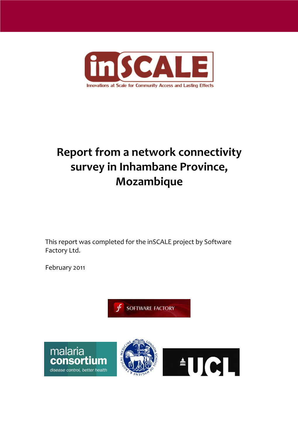Report from a Network Connectivity Survey in Inhambane Province, Mozambique