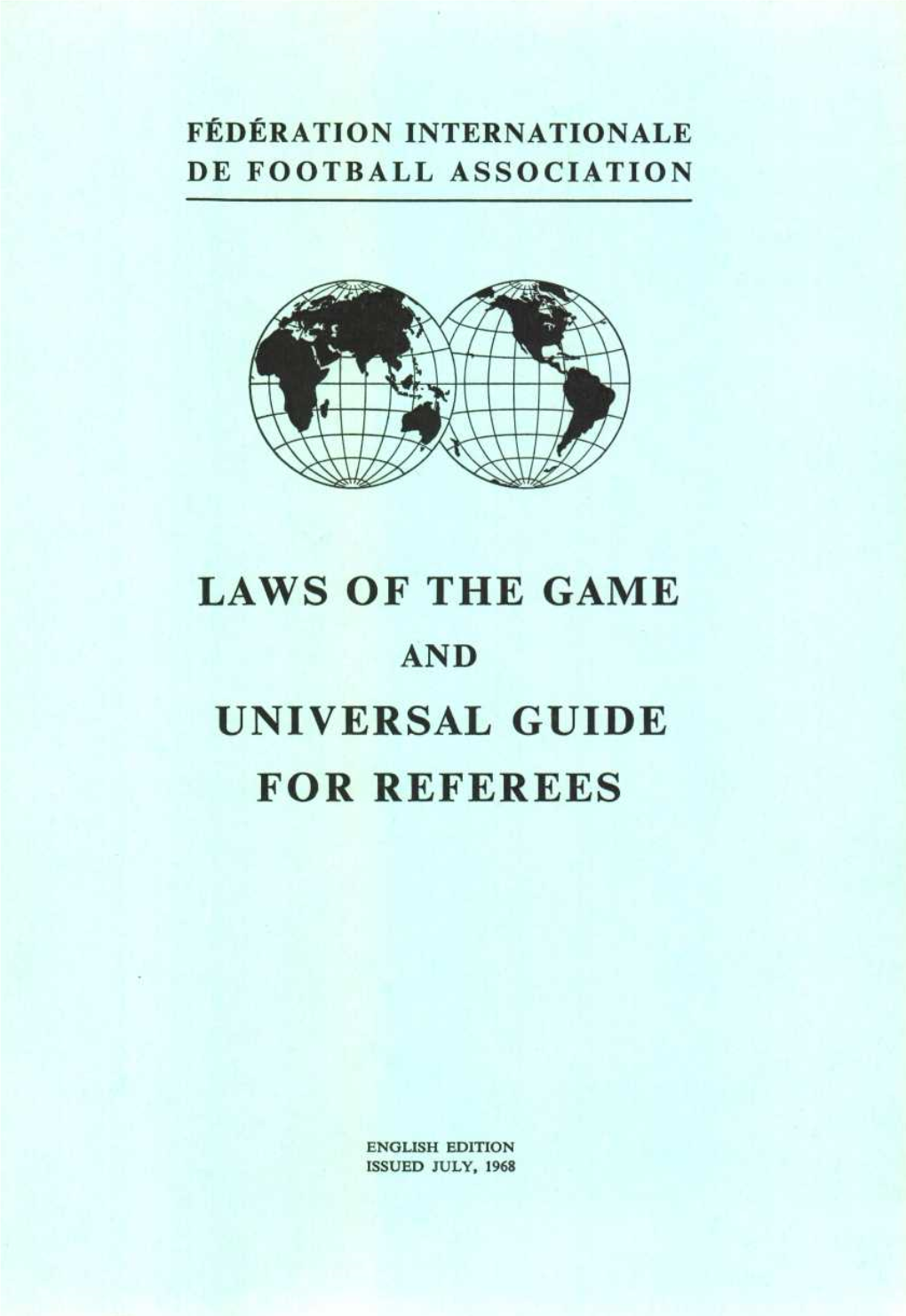 Laws of the Game 1968/69 Download