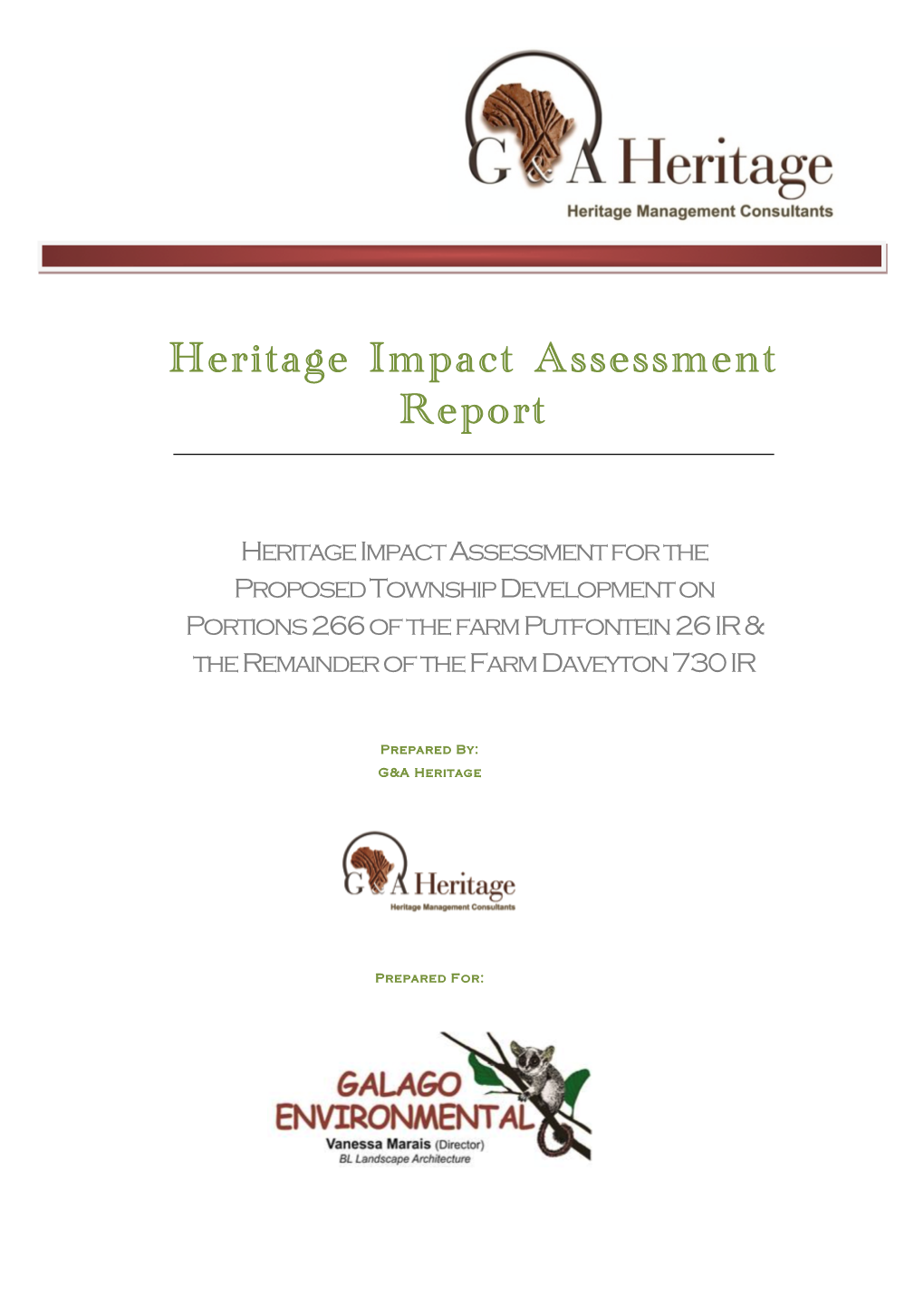 Heritage Impact Assessment Report
