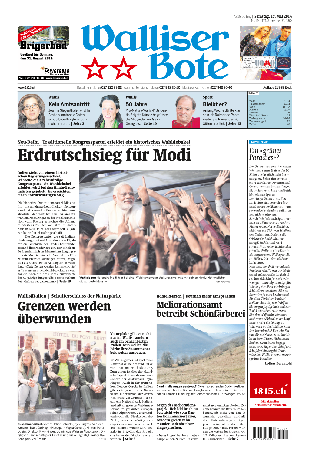 Erdrutschsieg Für Modi