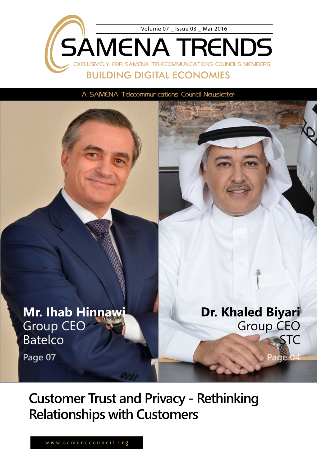 Samena Trends Exclusively for Samena Telecommunications Council's Members Building Digital Economies