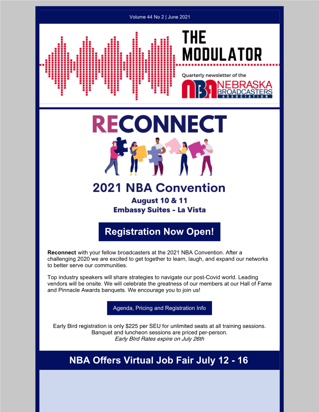 Registration Now Open! NBA Offers Virtual Job Fair July 12