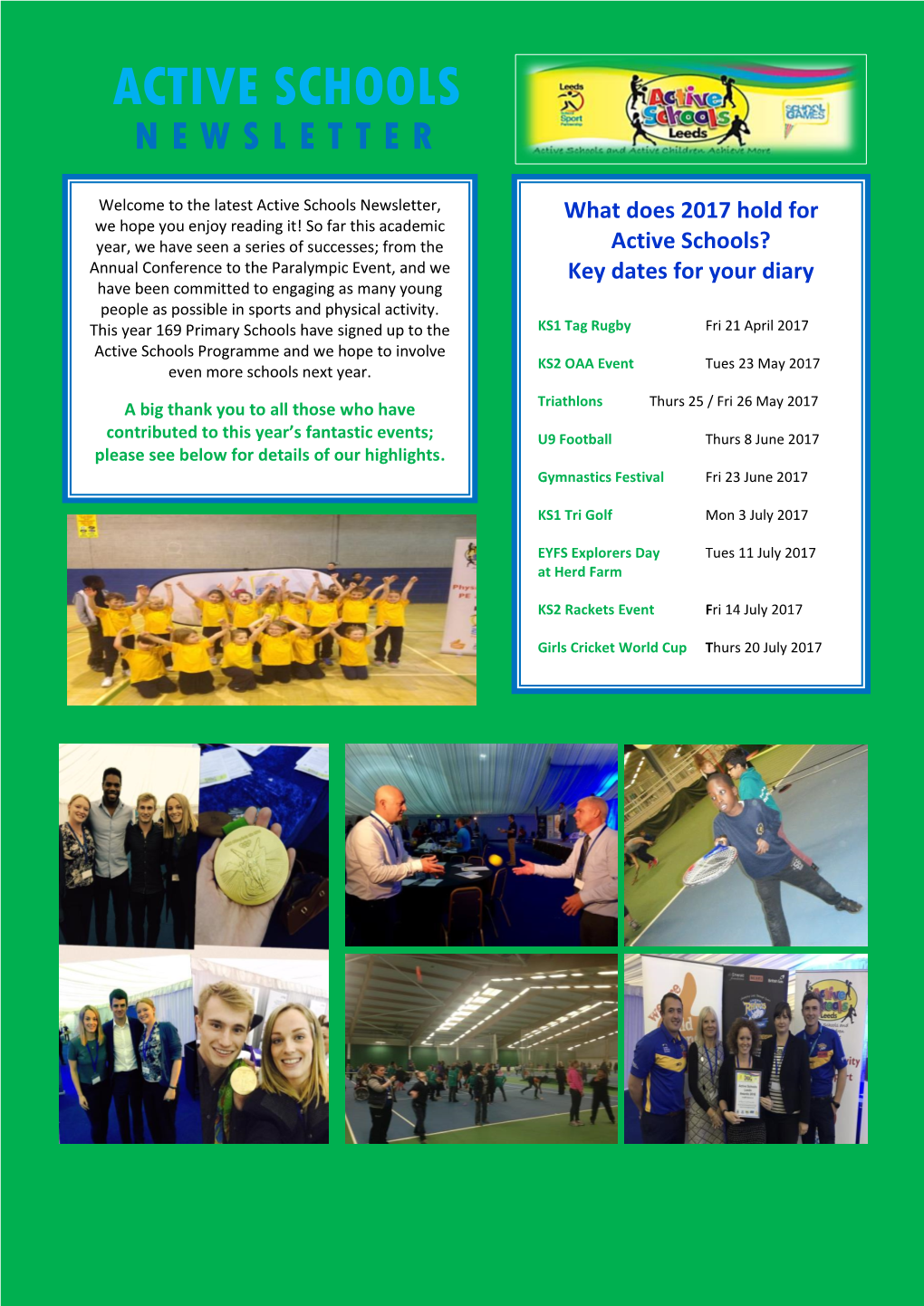 Active Schools Newsletter