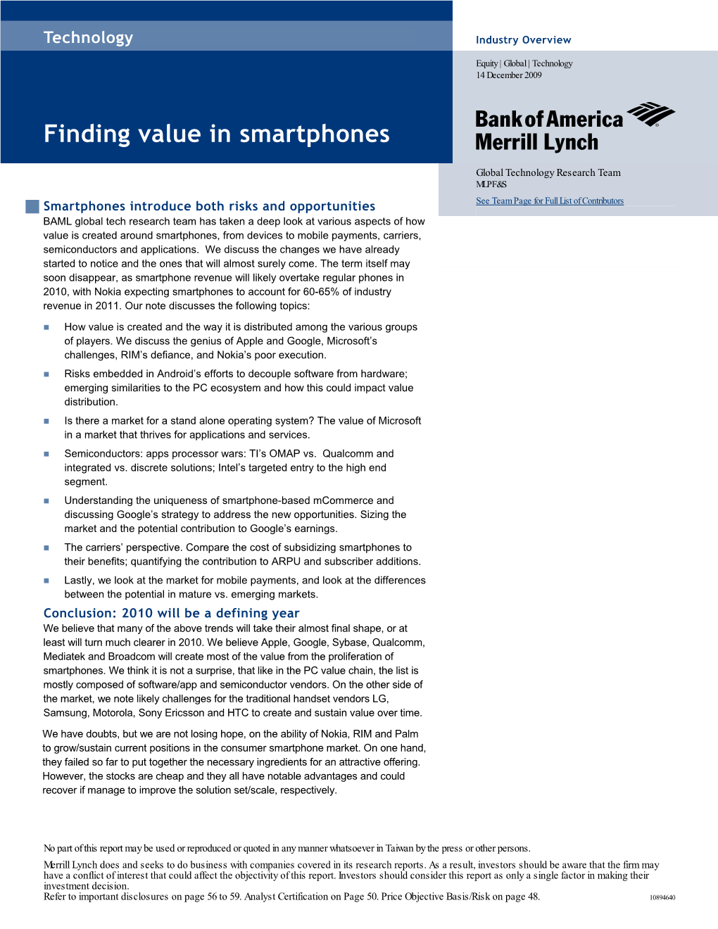 Finding Value in Smartphones