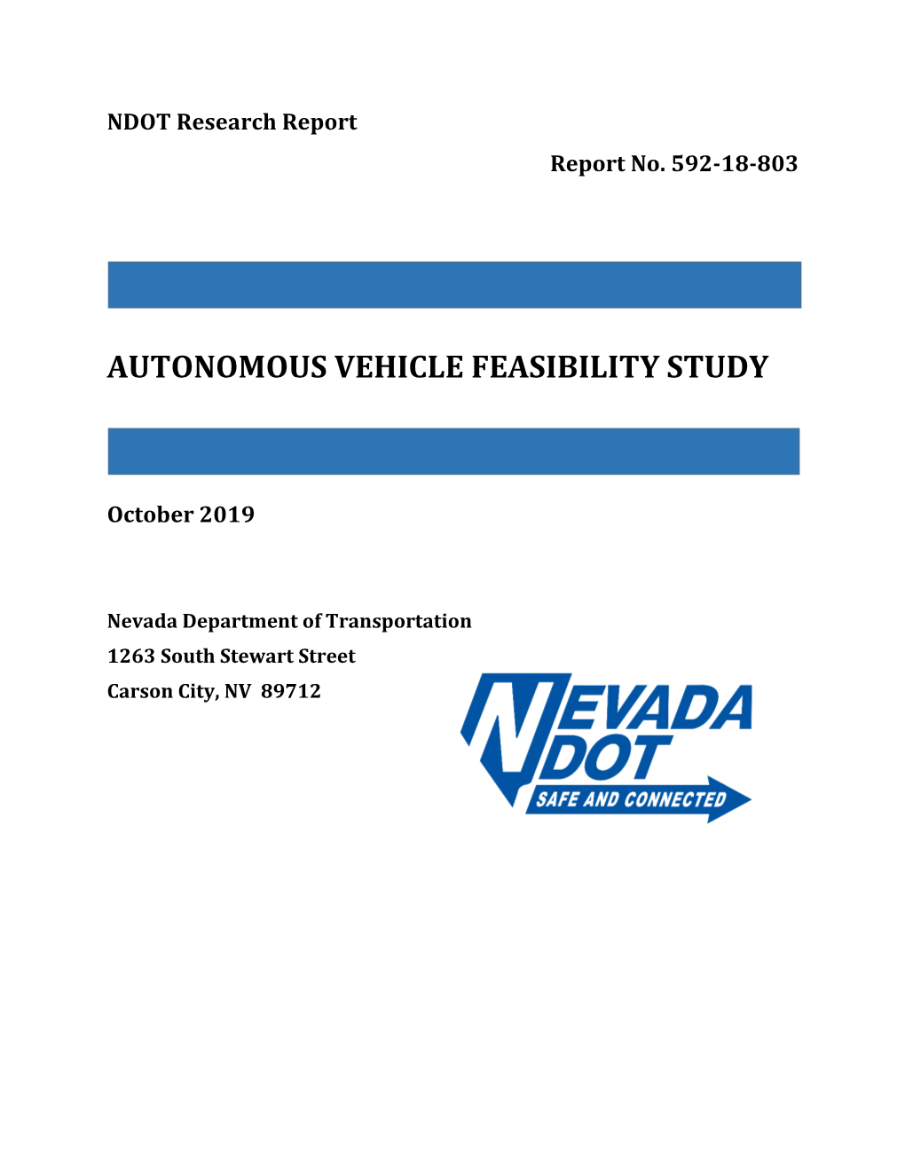 Autonomous Vehicle Feasibility Study