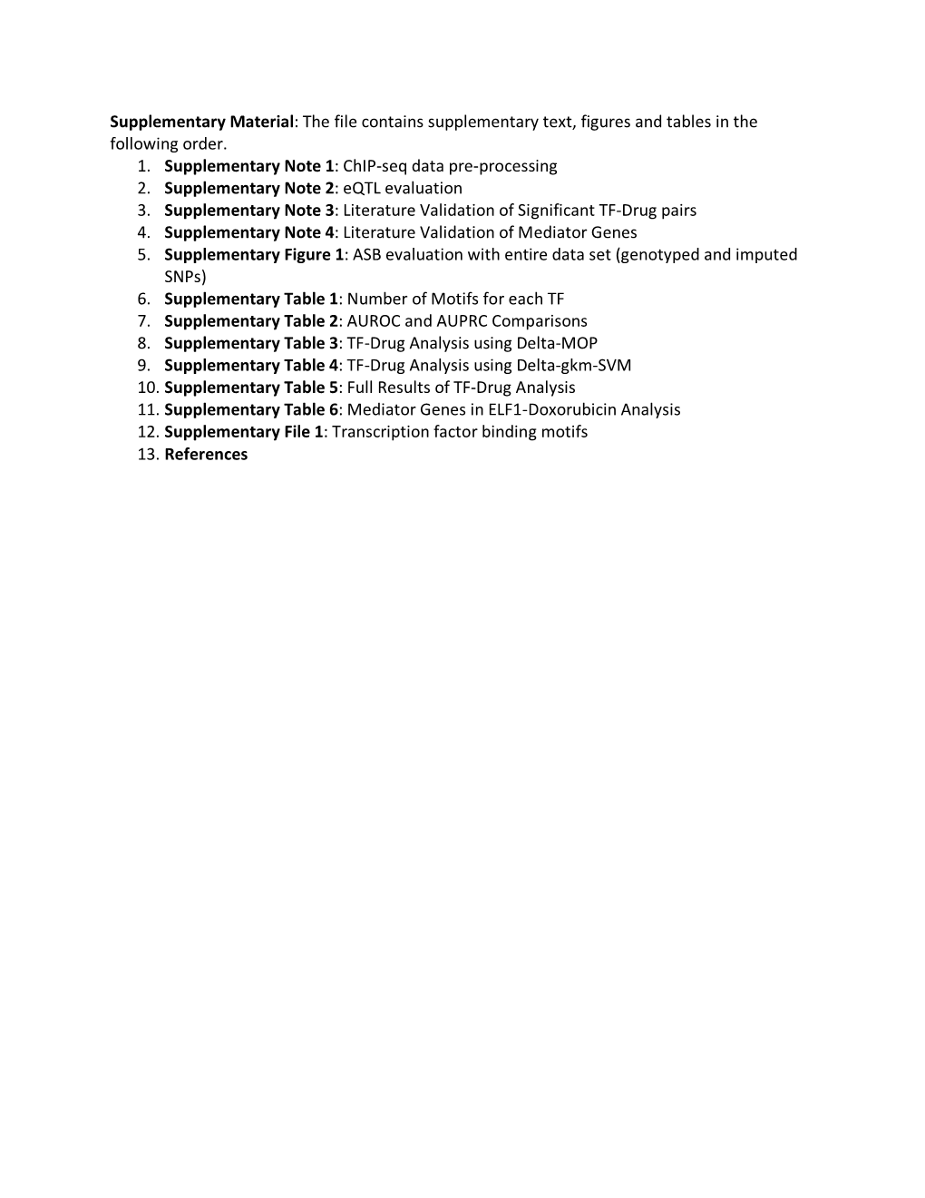 Supplementary Material: the File Contains Supplementary Text, Figures and Tables in the Following Order