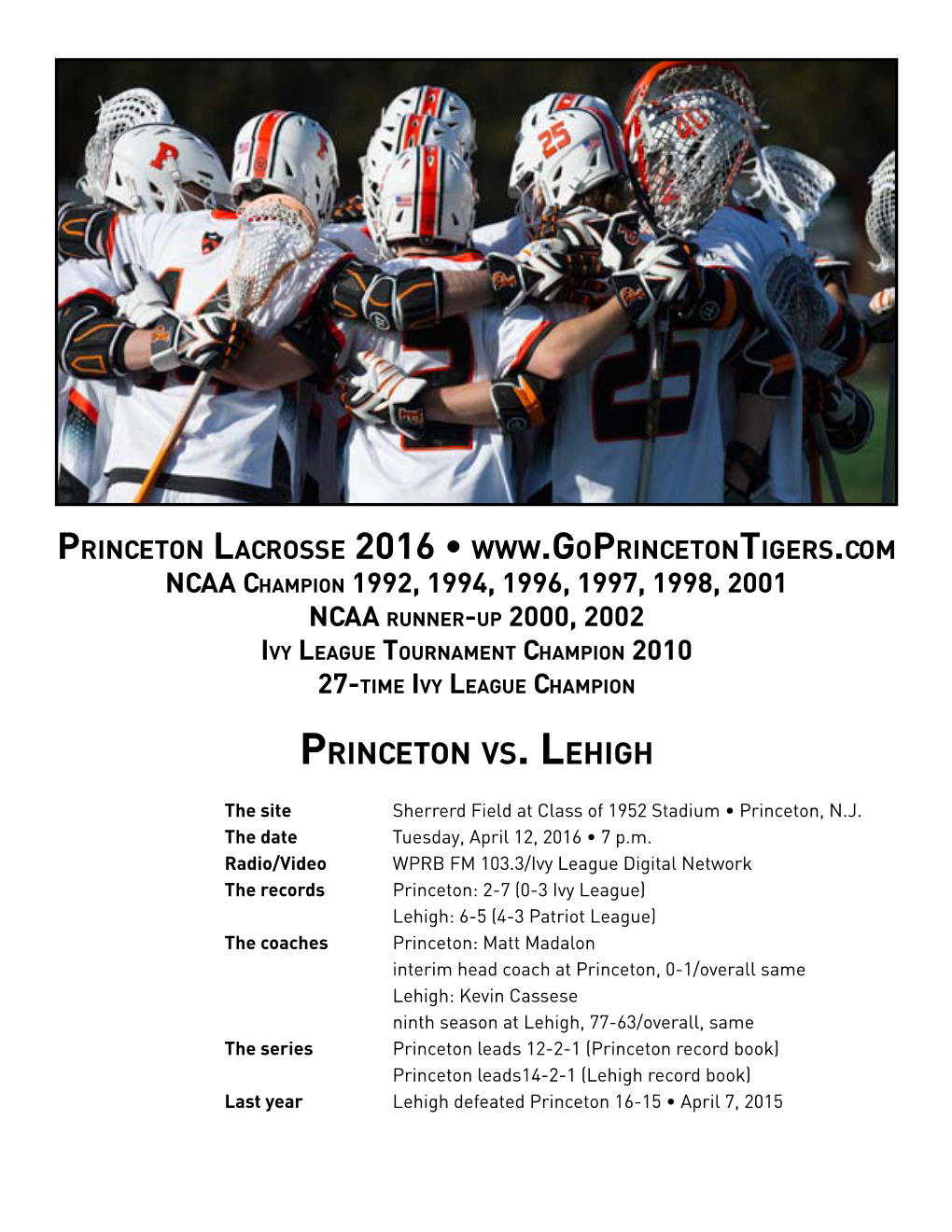 Princeton Vs . Lehigh