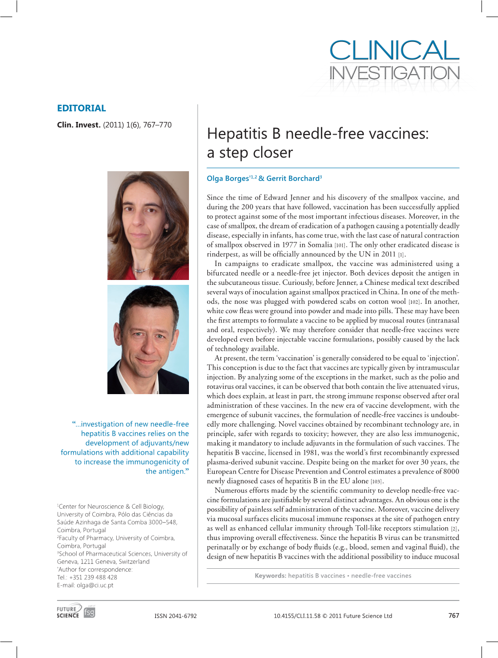 Hepatitis B Needle-Free Vaccines: a Step Closer