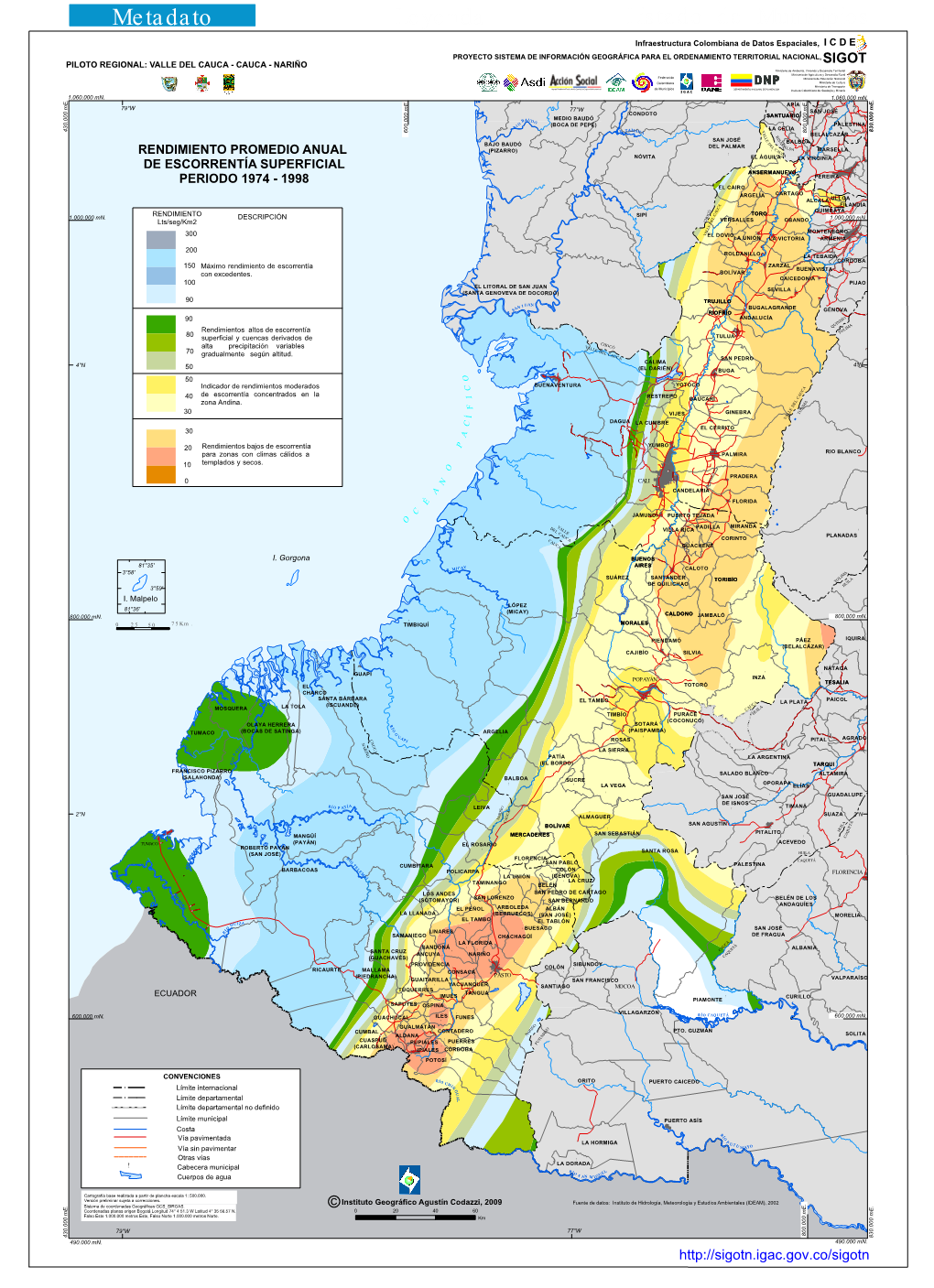 Leyenda Metadato Listado De Municipios