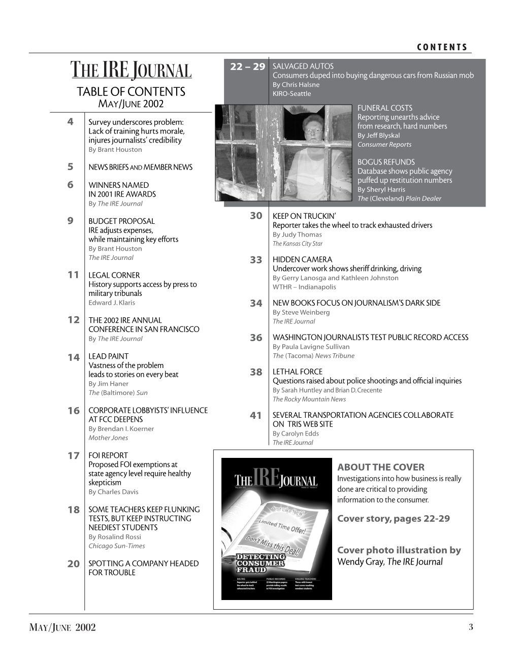 [IRE Journal Issue Irejournalmayjun2002; Wed Mar