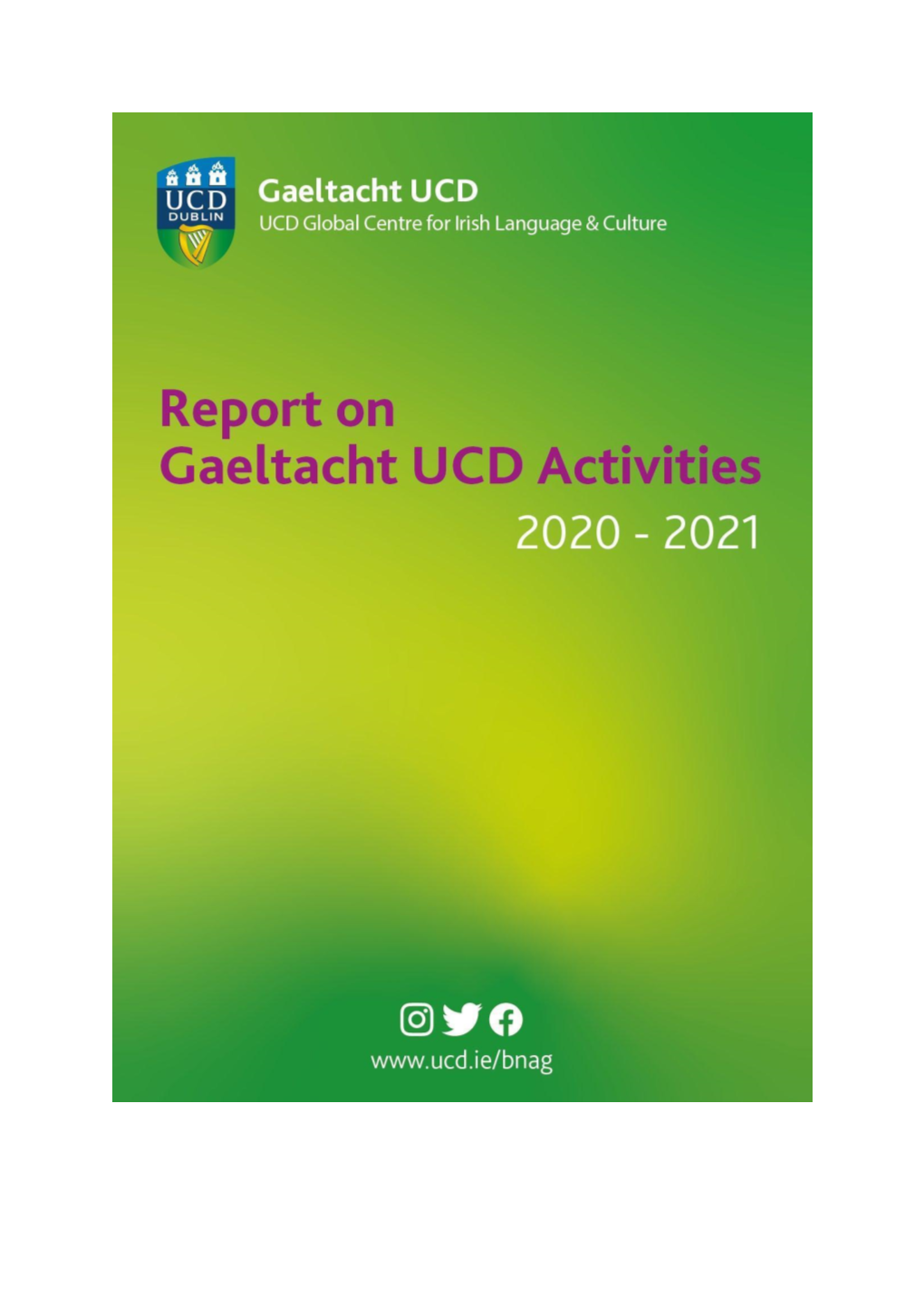 Gaeltacht UCD, Special Provision for The