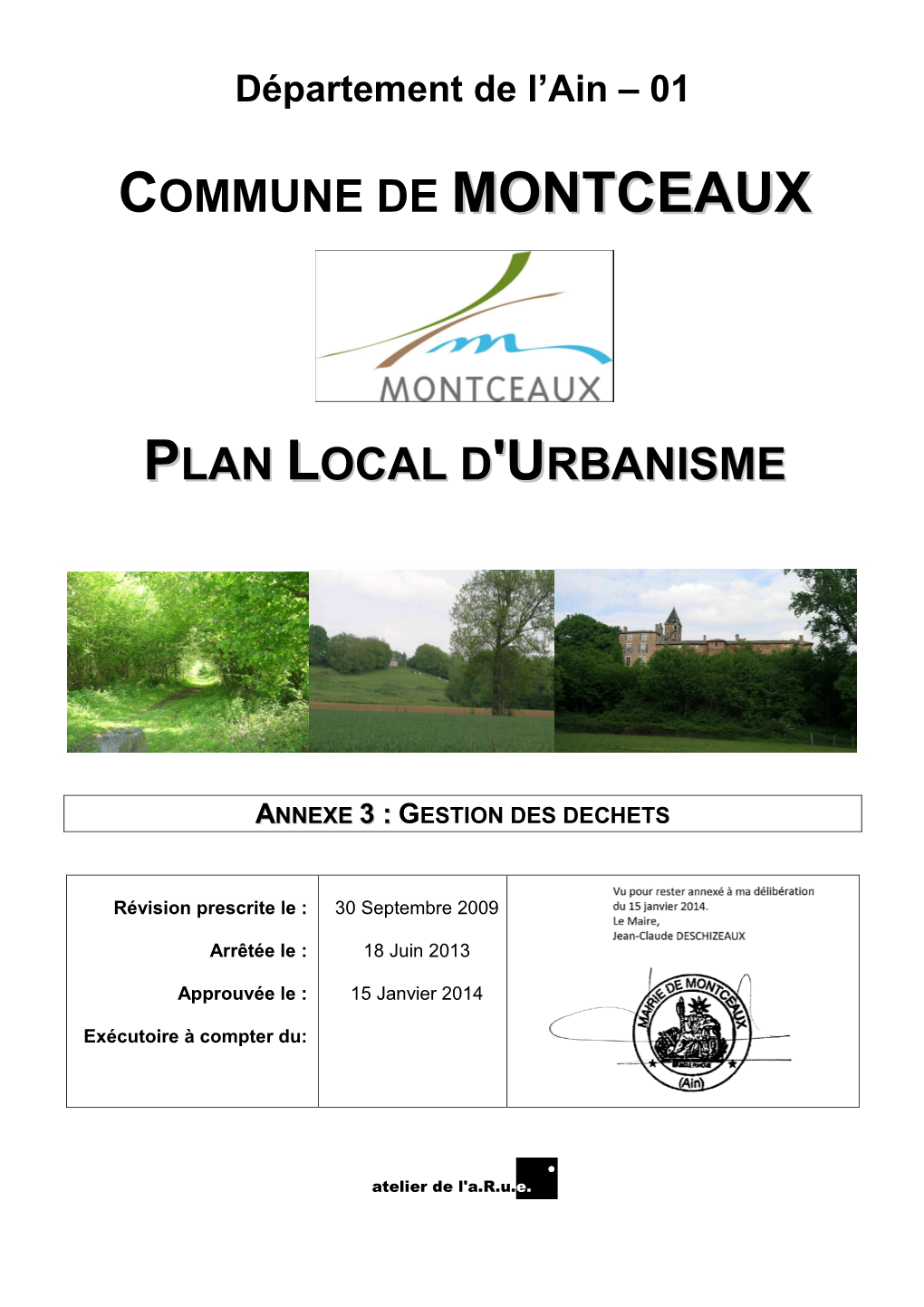 Commune De Montceaux Plan Local D 'Urbanisme