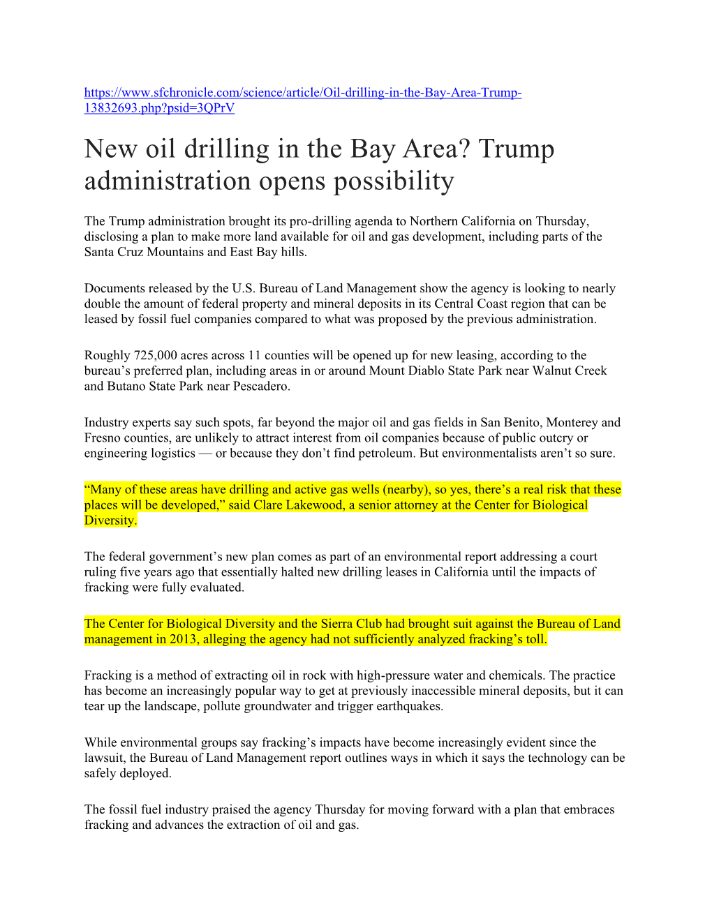 New Oil Drilling in the Bay Area? Trump Administration Opens Possibility