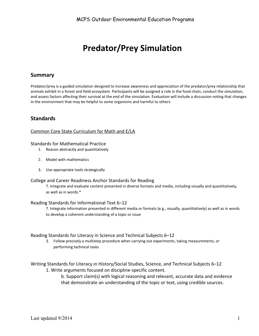 Predator Prey Game