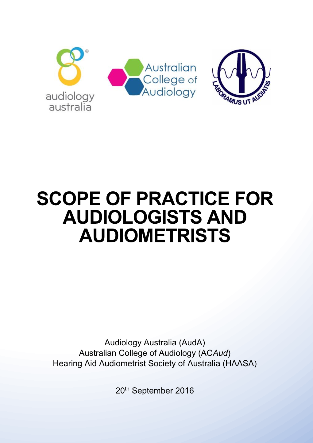 Scope of Practice for Audiologists and Audiometrists