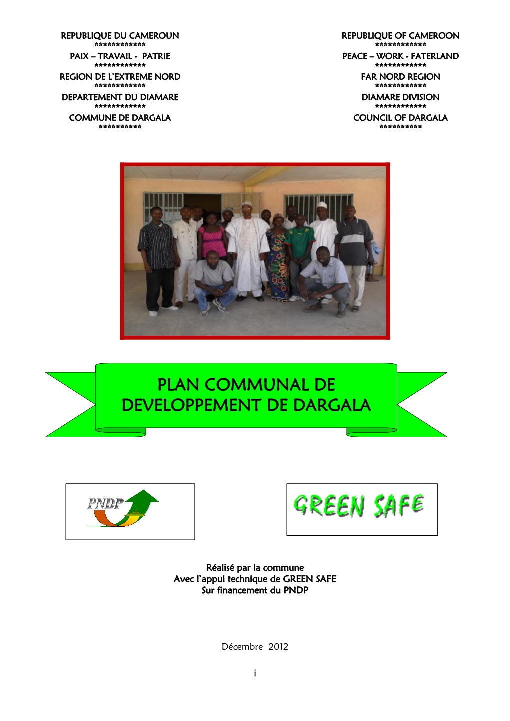 Plan Communal De Developpement De Dargala