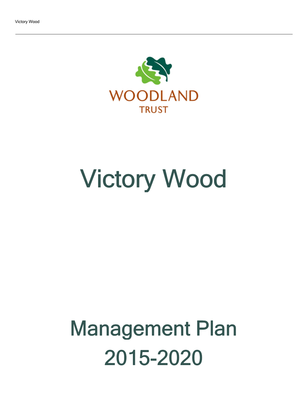 Download Victory Wood Management Plan PDF (153