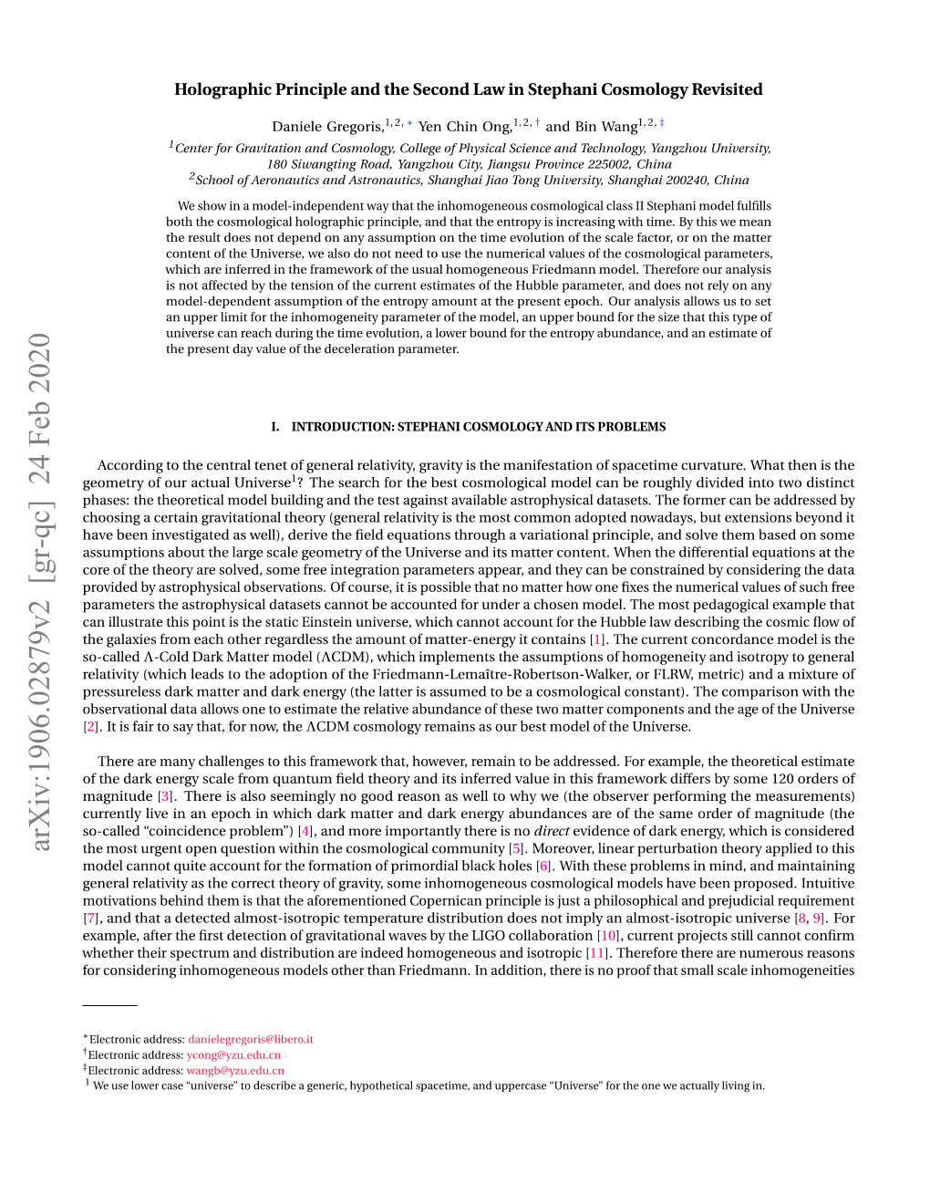 Holographic Principle and the Second Law in Stephani Cosmology Revisited