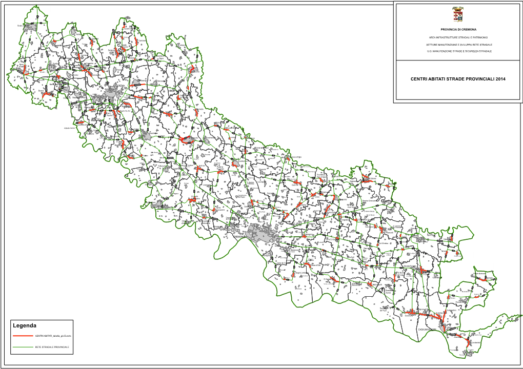 Cartografia Dei Centri Abitati Della Provincia