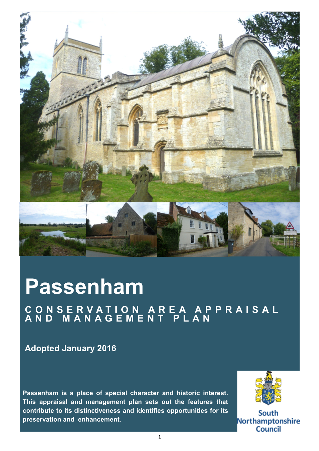 Passenham CONSERVATION AREA AP P R a I S a L and MANAGEMENT PLAN