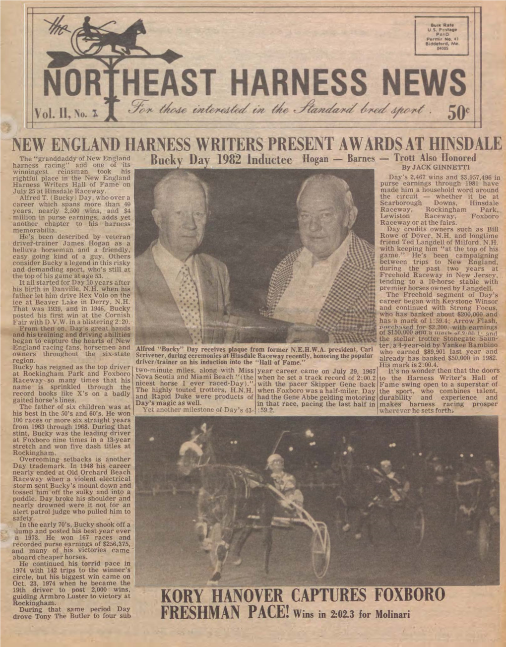 Northeast Harness News, August 1982