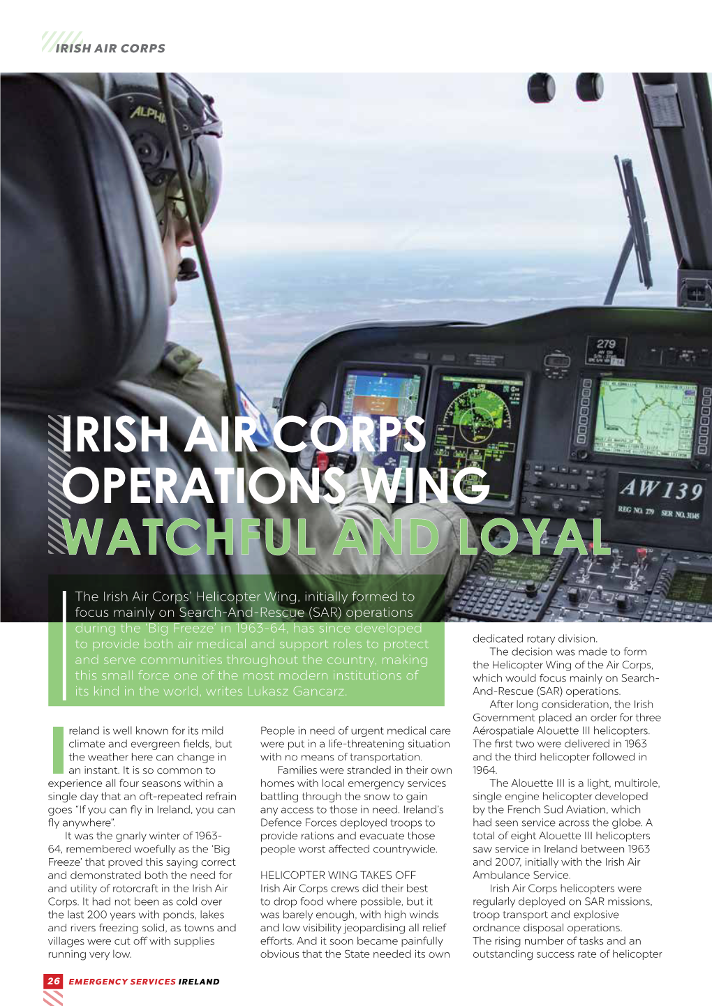 Irish Air Corps Operations Wing Watchful and Loyal