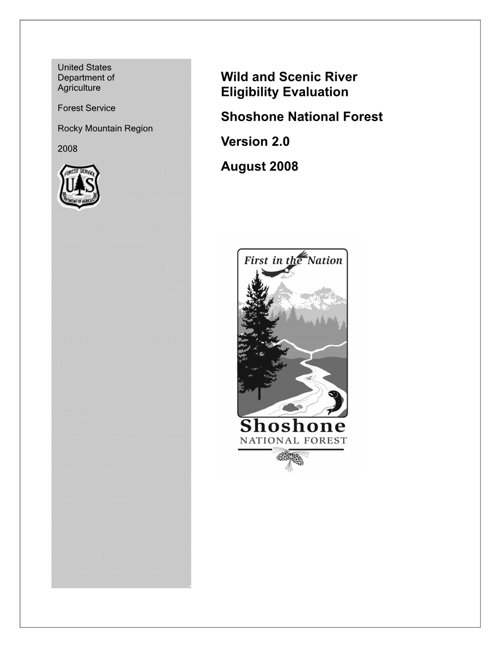 Wild and Scenic River Eligibility Evaluation Shoshone National