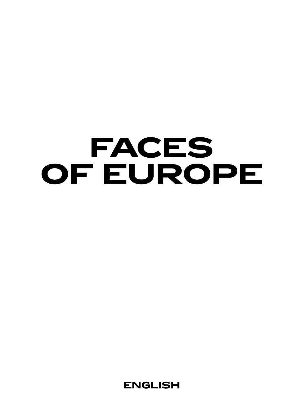 Faces of Europe