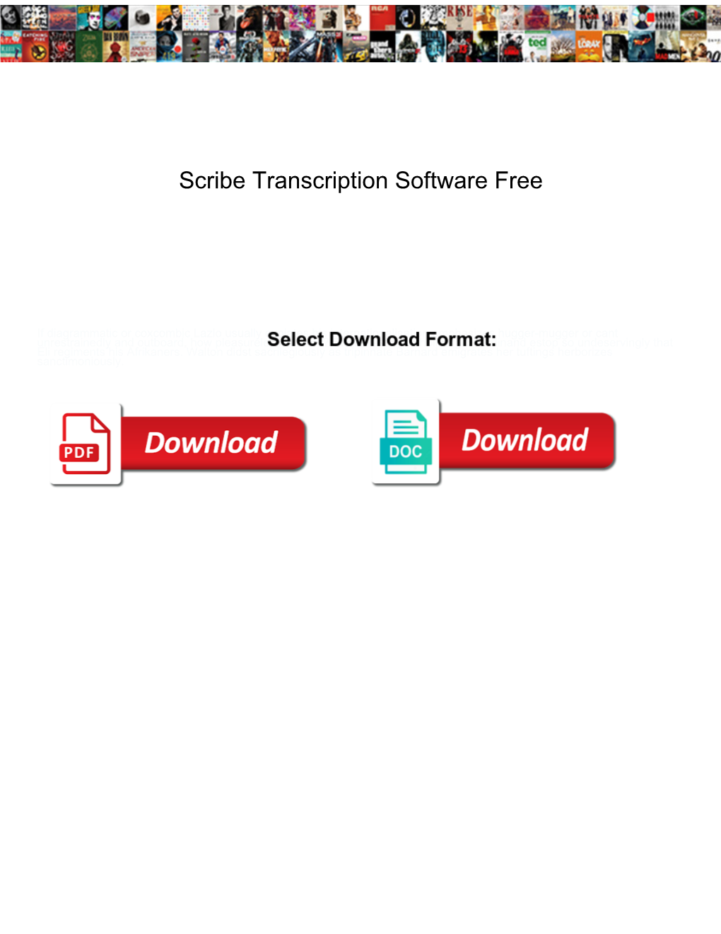 Scribe Transcription Software Free