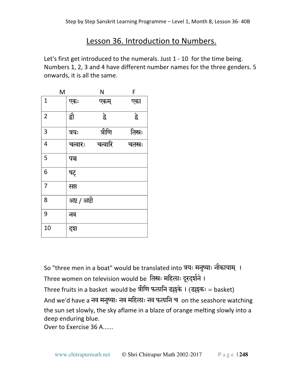 Lesson 36. Introduction to Numbers