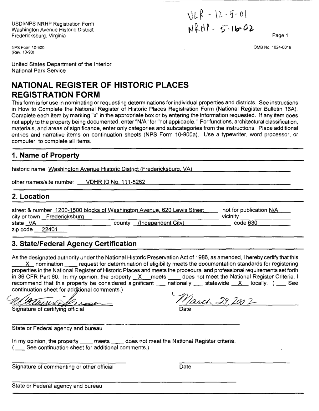 Nomination Form, 