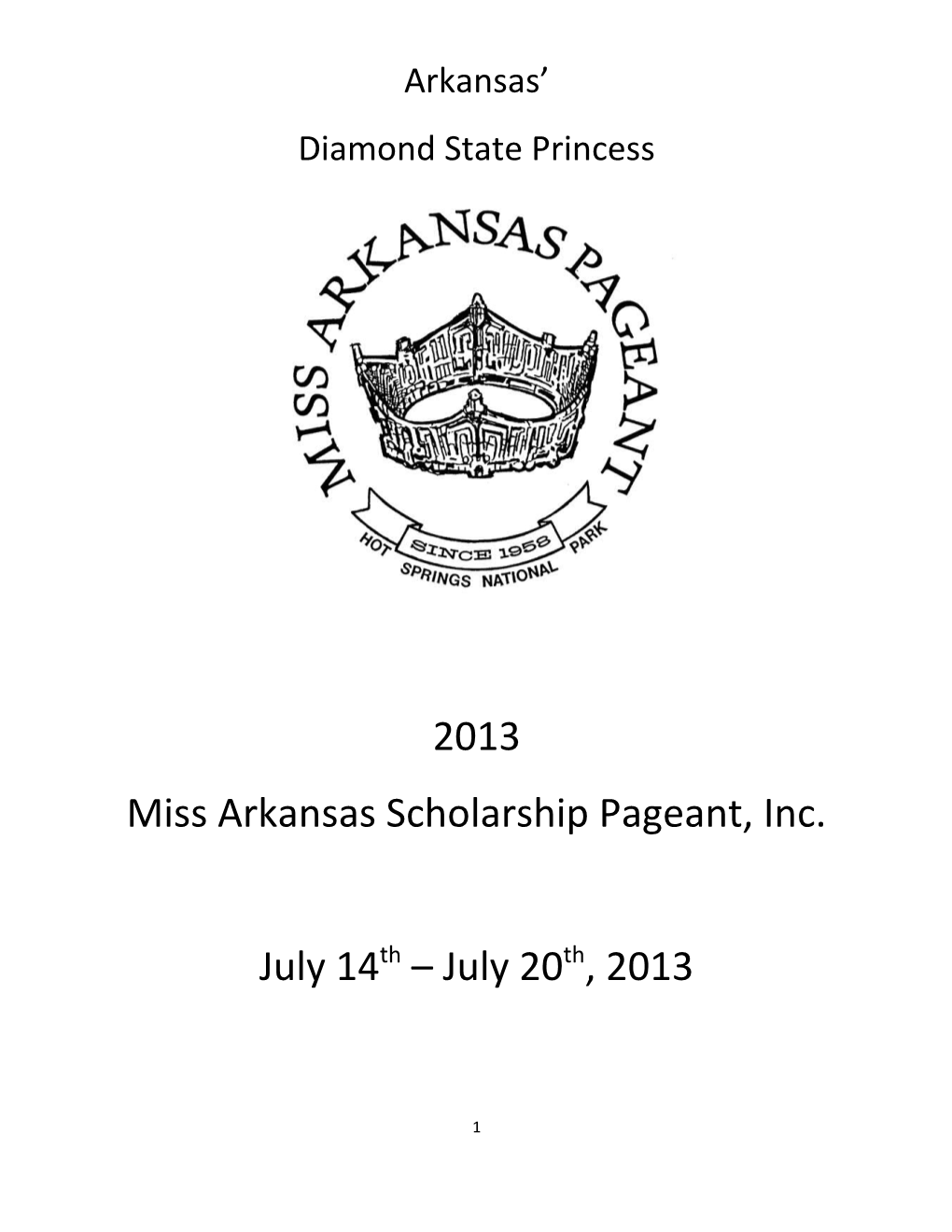 Miss Arkansas Scholarship Pageant, Inc