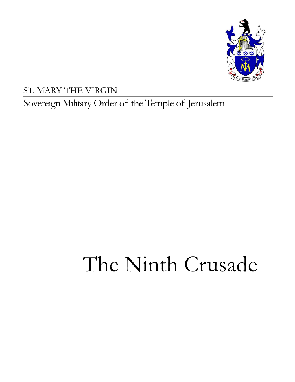 The Ninth Crusade ST