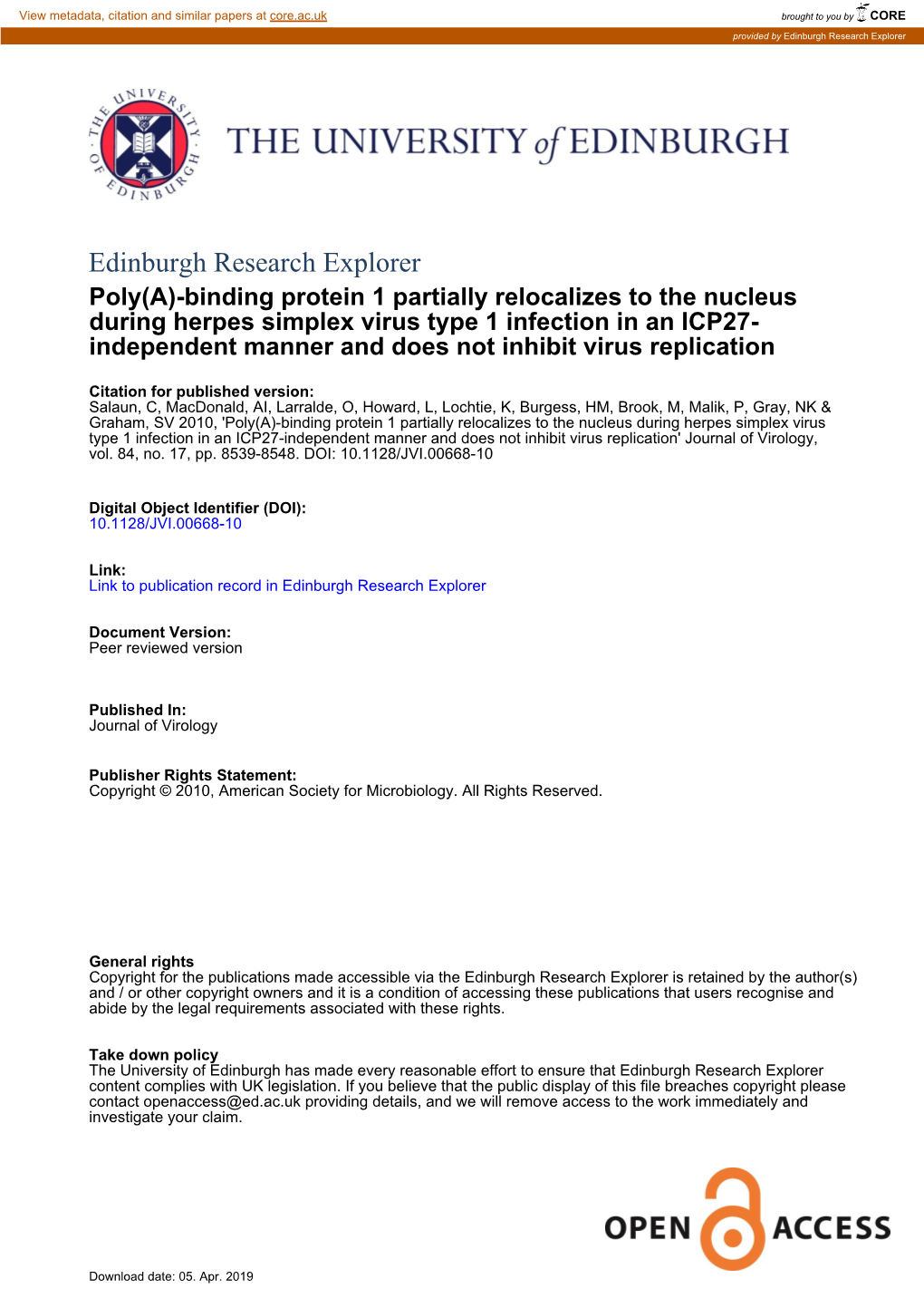 Edinburgh Research Explorer