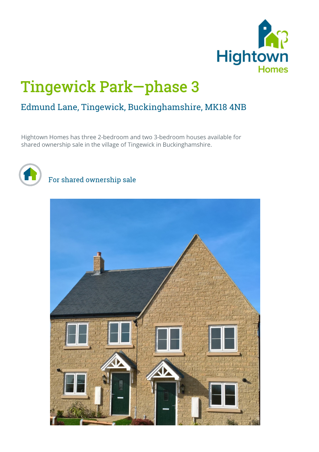 Tingewick Park—Phase 3 Edmund Lane, Tingewick, Buckinghamshire, MK18 4NB