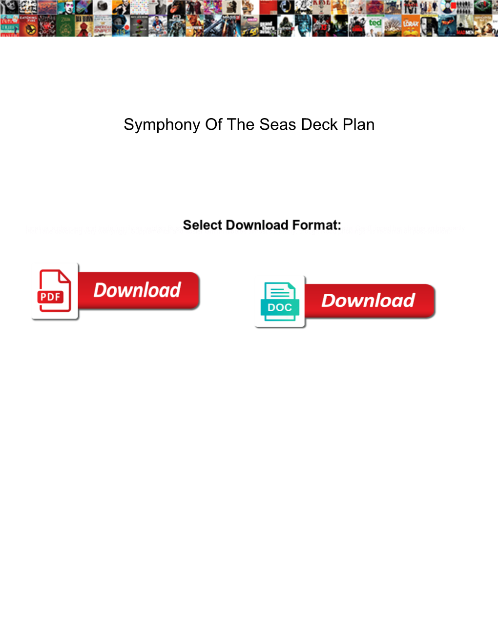 Symphony of the Seas Deck Plan