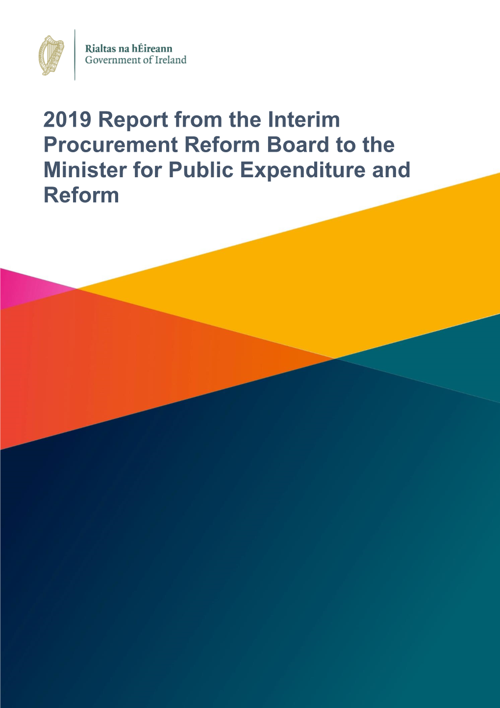 2019 Report from the Interim Procurement Reform Board to the Minister for Public Expenditure and Reform
