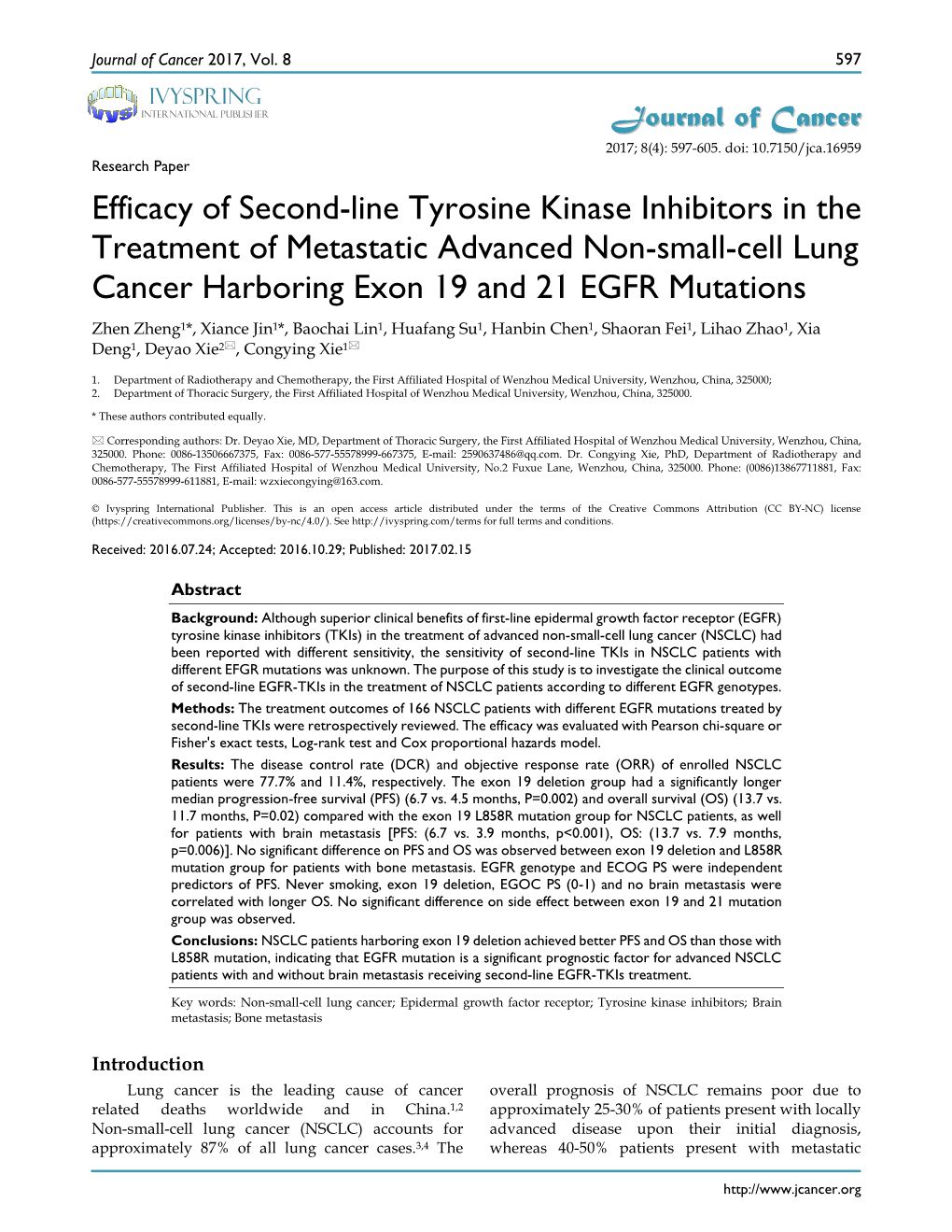 Efficacy of Second-Line Tyrosine Kinase Inhibitors in the Treatment Of