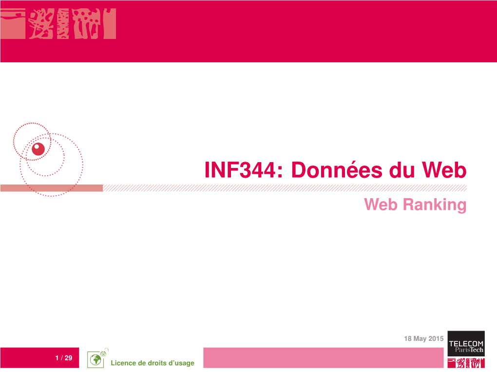 INF344: Données Du