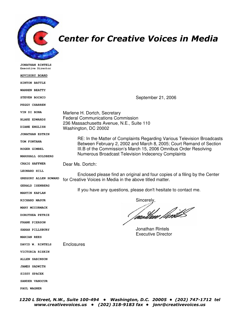 Center for Creative Voices in Media