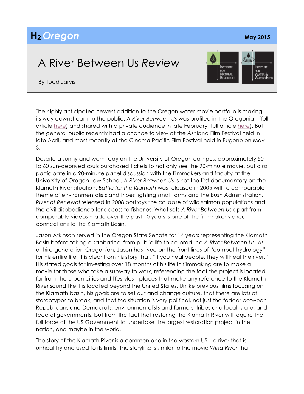 A River Between Us Review