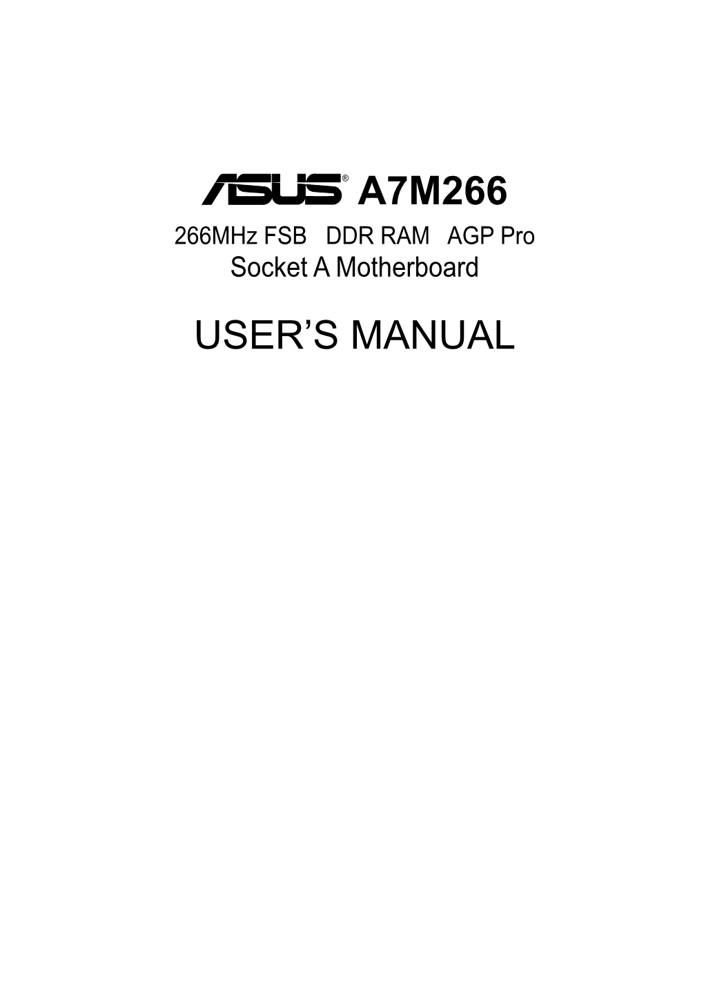 ® A7m266 User's Manual