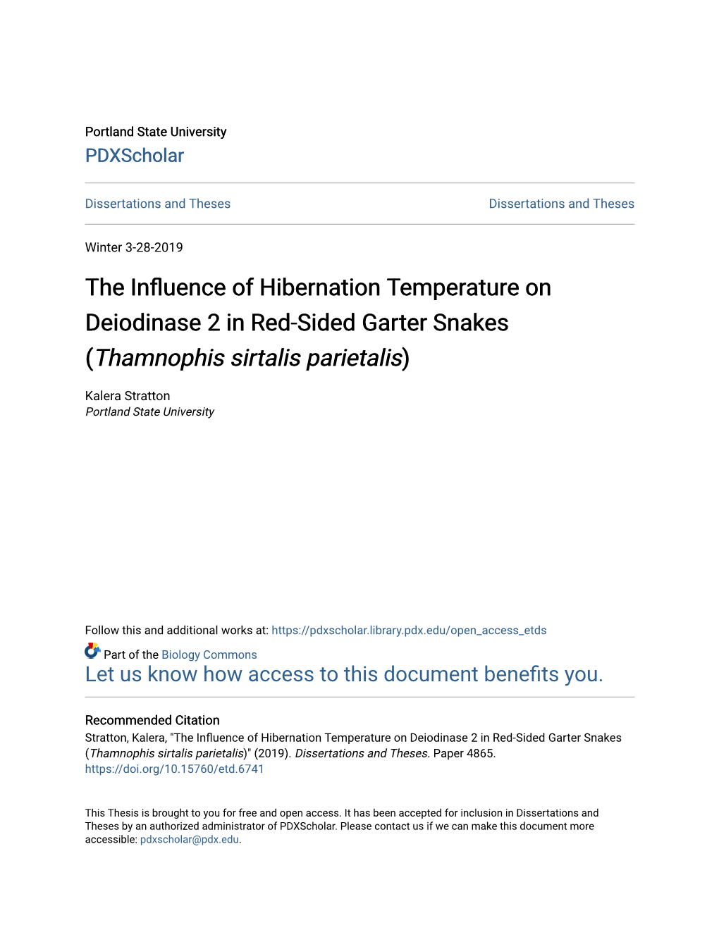 &lt;I&gt;Thamnophis Sirtalis Parietalis