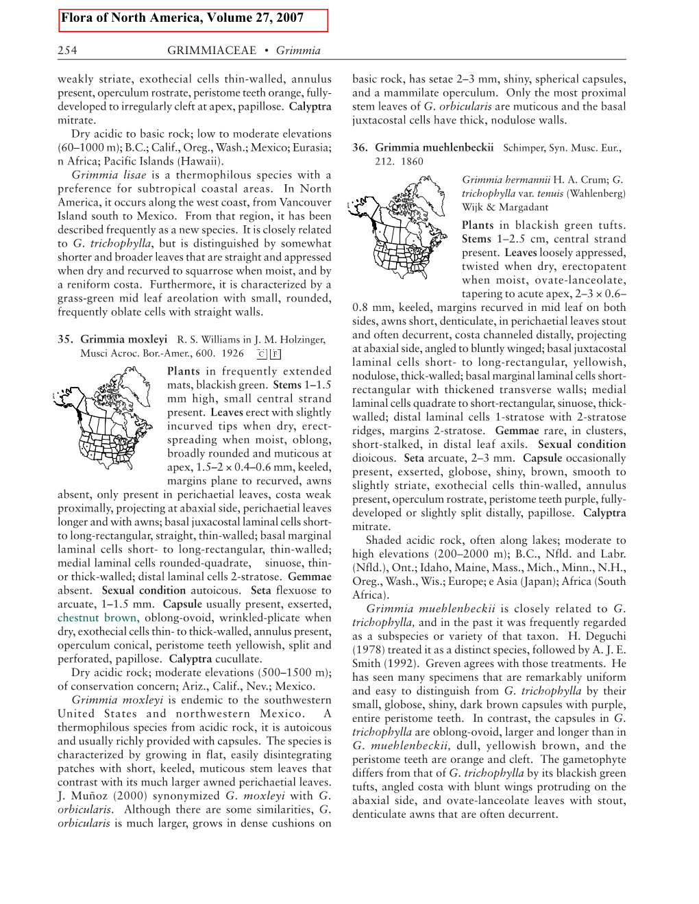 Flora of North America, Volume 27, 2007