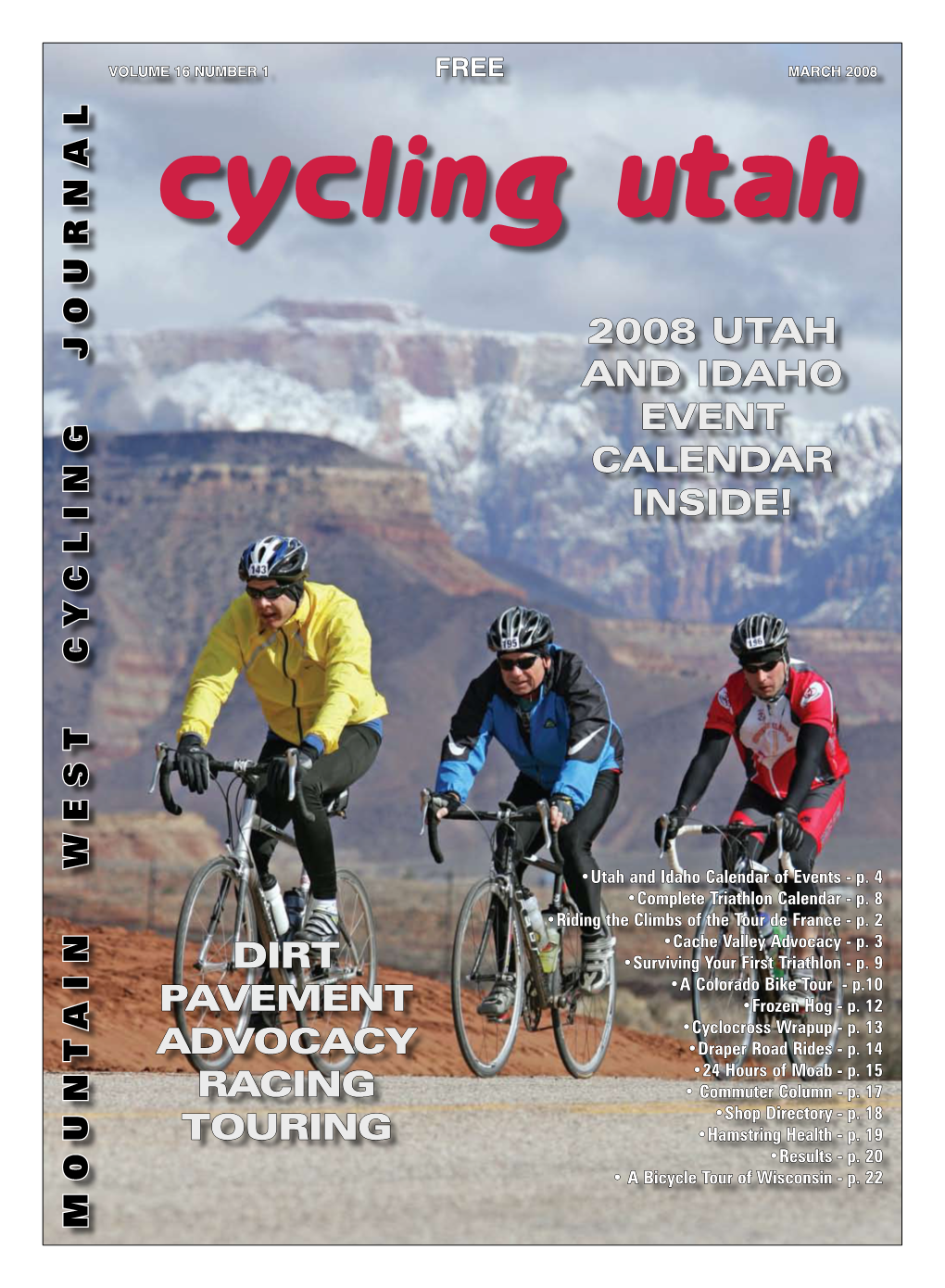 DIRT PAVEMENT ADVOCACY RACING TOURING 2008 Utah And