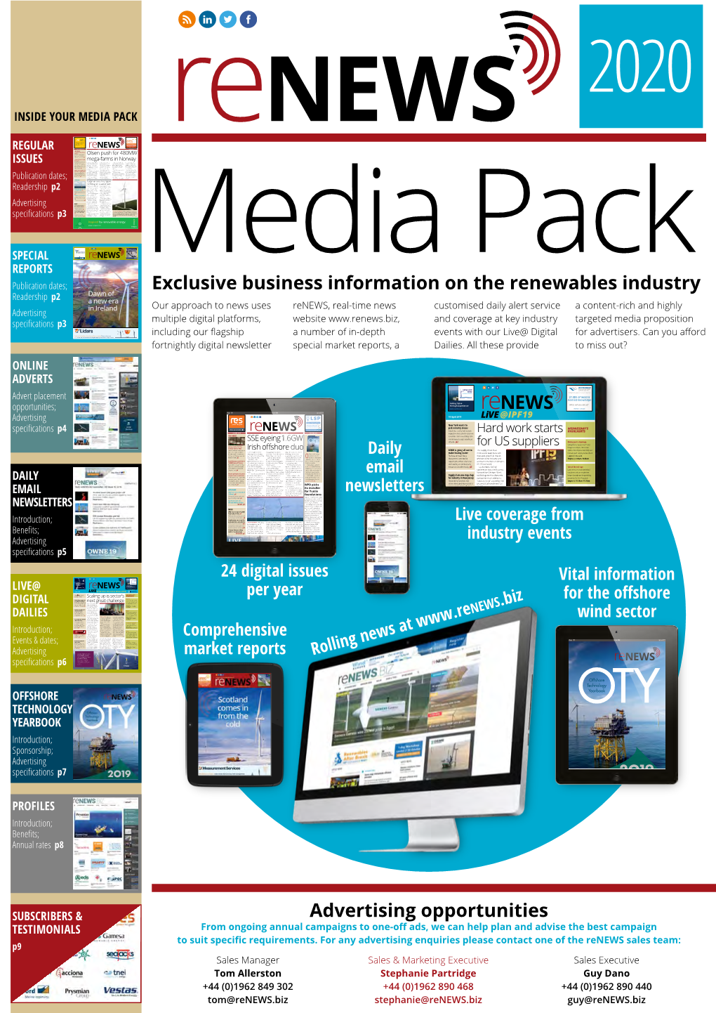 Exclusive Business Information on the Renewables Industry Advertising