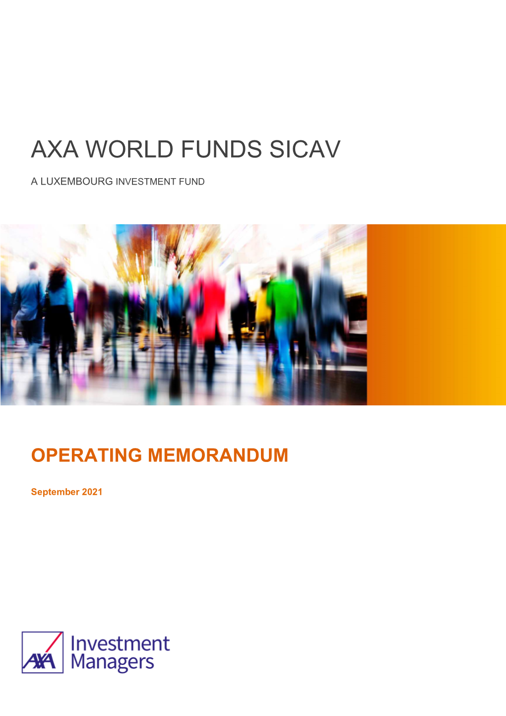 Axa World Funds Sicav