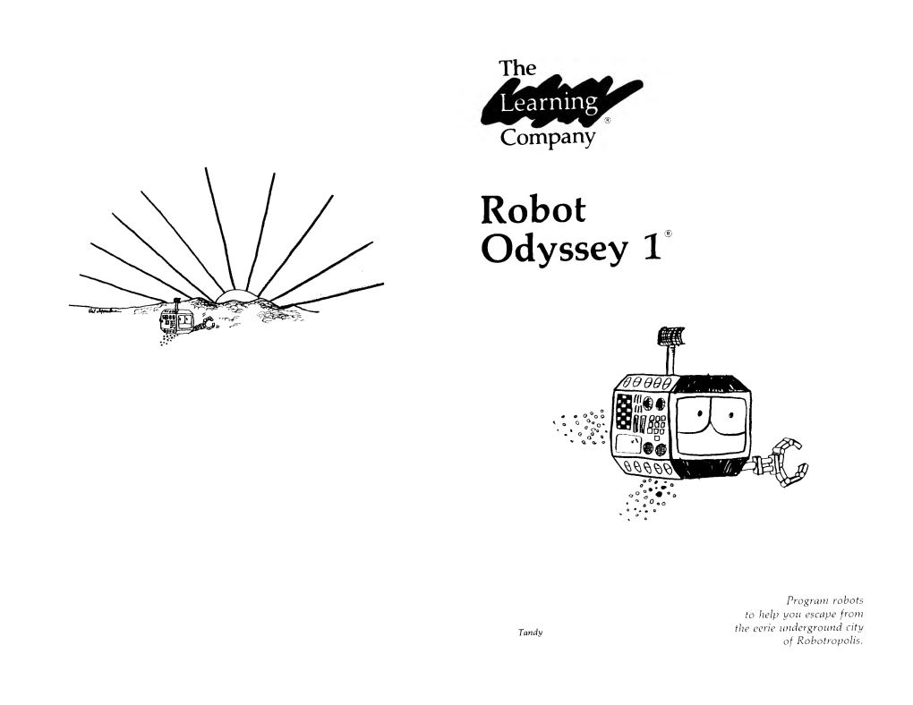 Radio Shack Coco Manual: Robot Odyssey 1