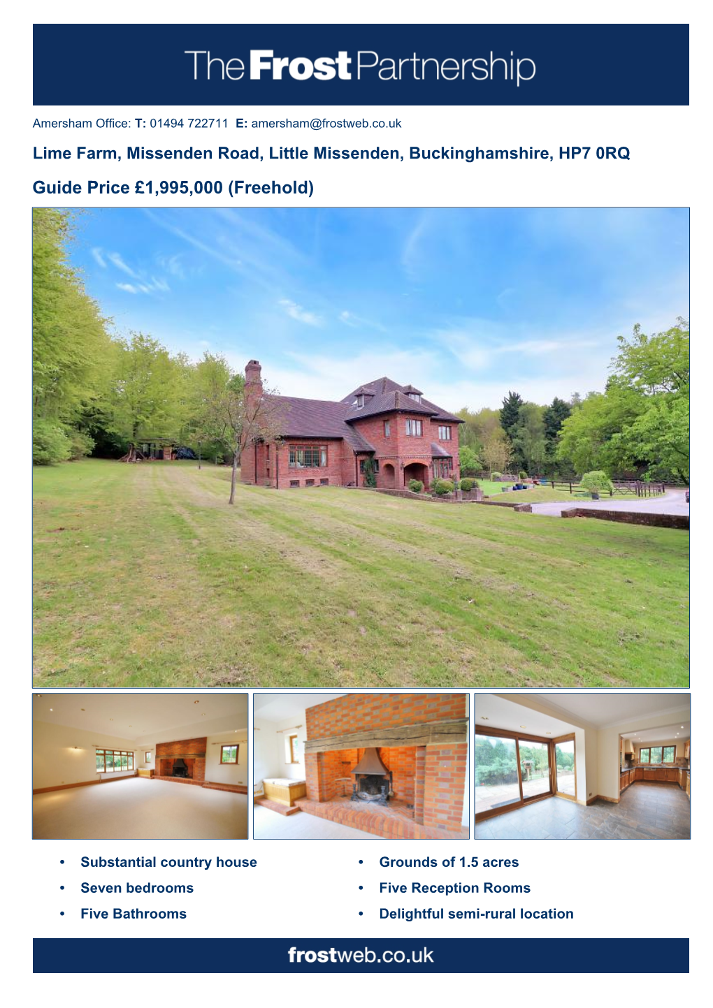 Guide Price £1,995,000 (Freehold)